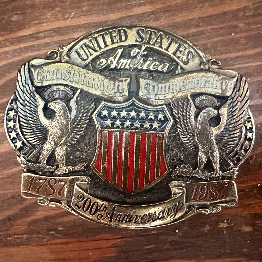 United States Constitution Commemorative Belt Buckle